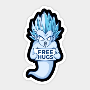 Free Hugs Kamikaze Ghost Sticker